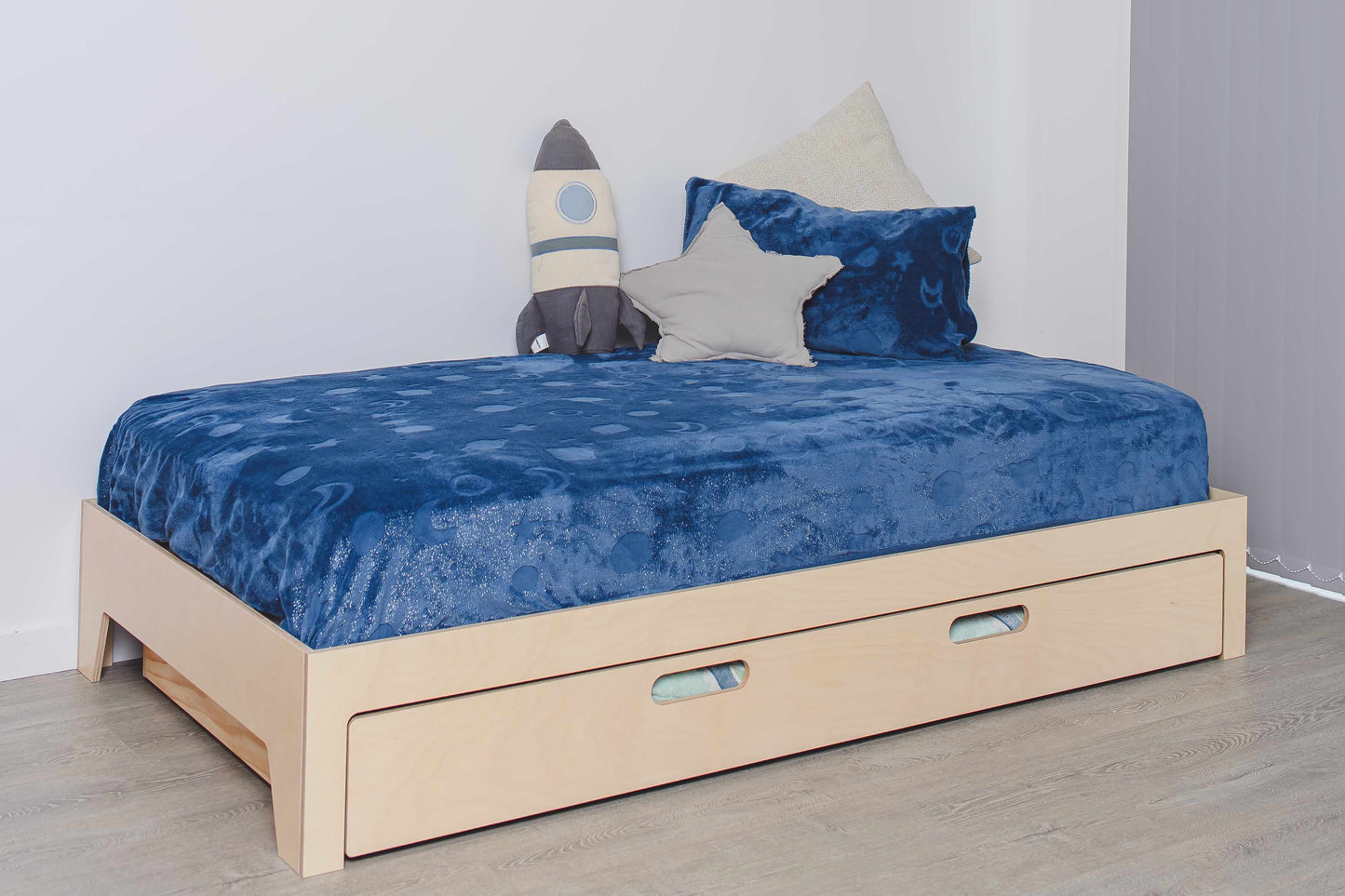 High-Quality Plywood Bed Frame With Storage