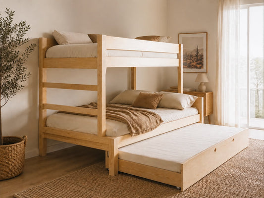 NZ Pine Solid Wood Family Bunk Bed