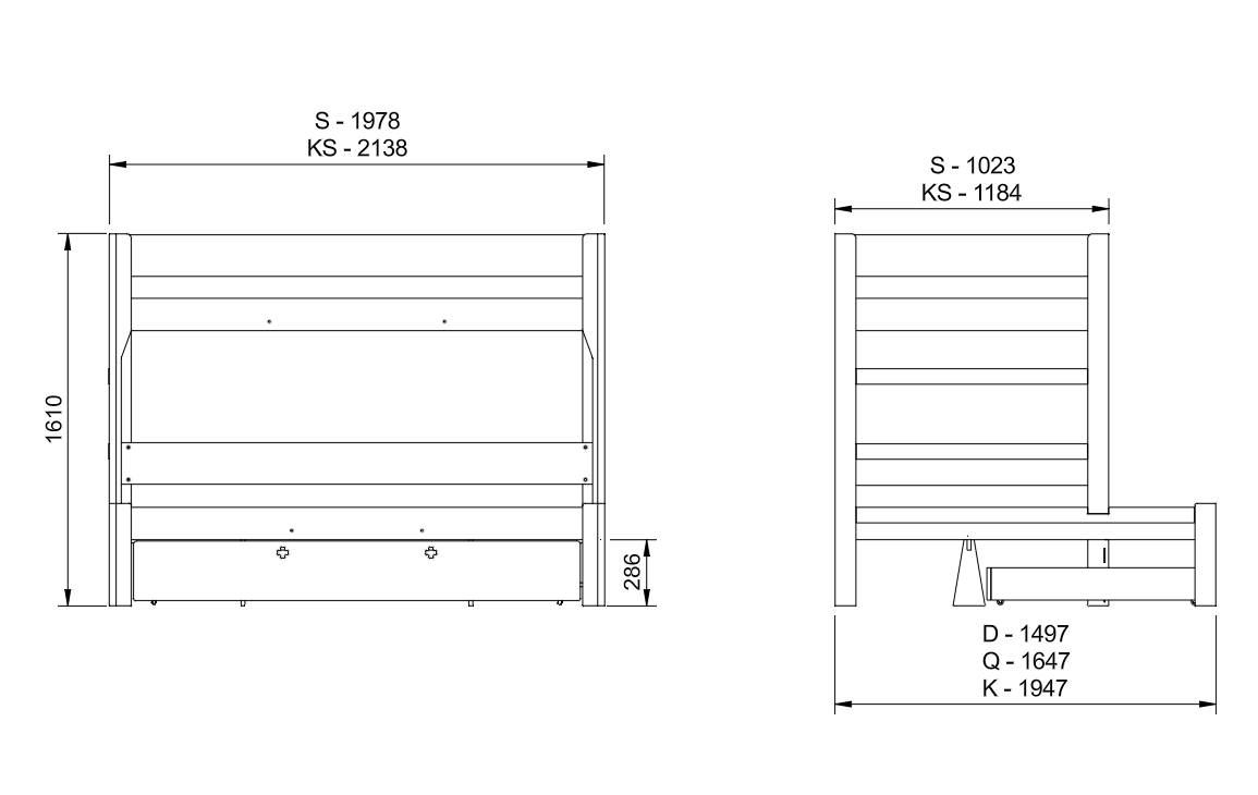 NZ Pine Family Bunk Set