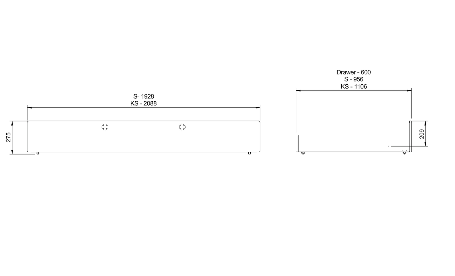 Drawer or Trundle For NZ Pine Bunk Bed