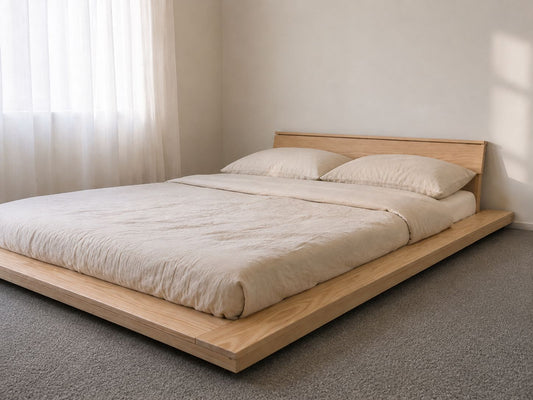 NZ Pine Floating Platform Bed