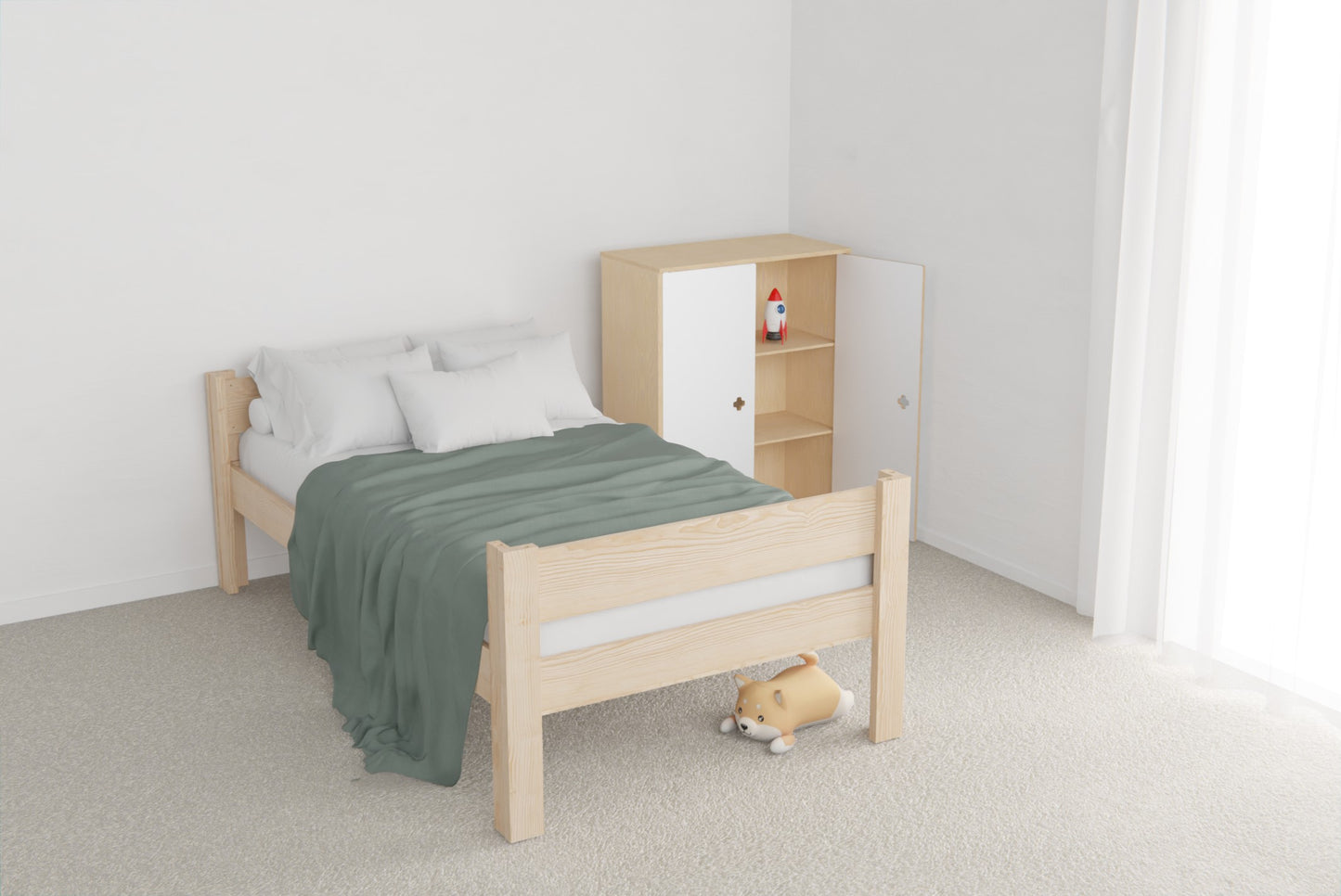 NZ Pine Montessori Floor Bed