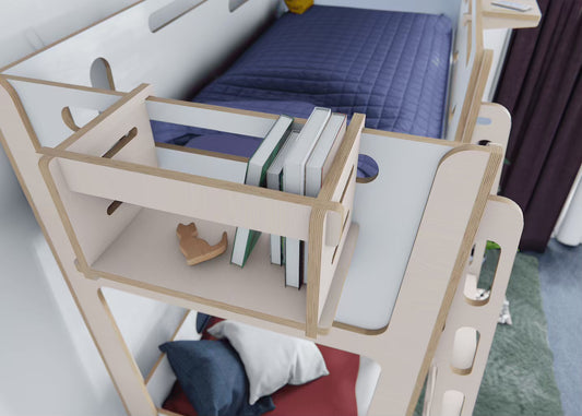 Meet our versatile bookshelf for pegboards - adaptable storage for work, study, or home organisation