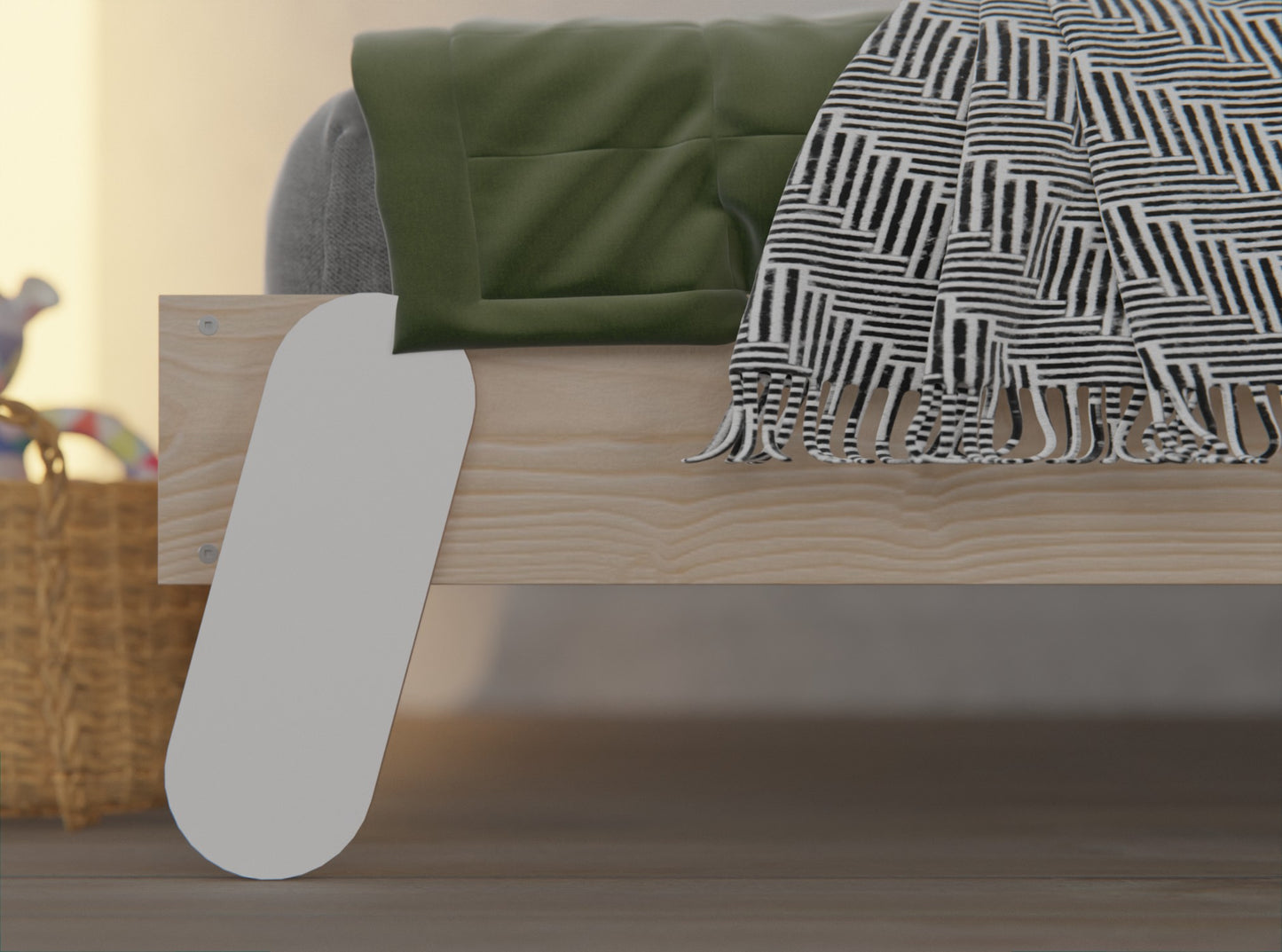 Best Wooden Toddler Bed Frame With Guardrail. Auckland Free Delivery.