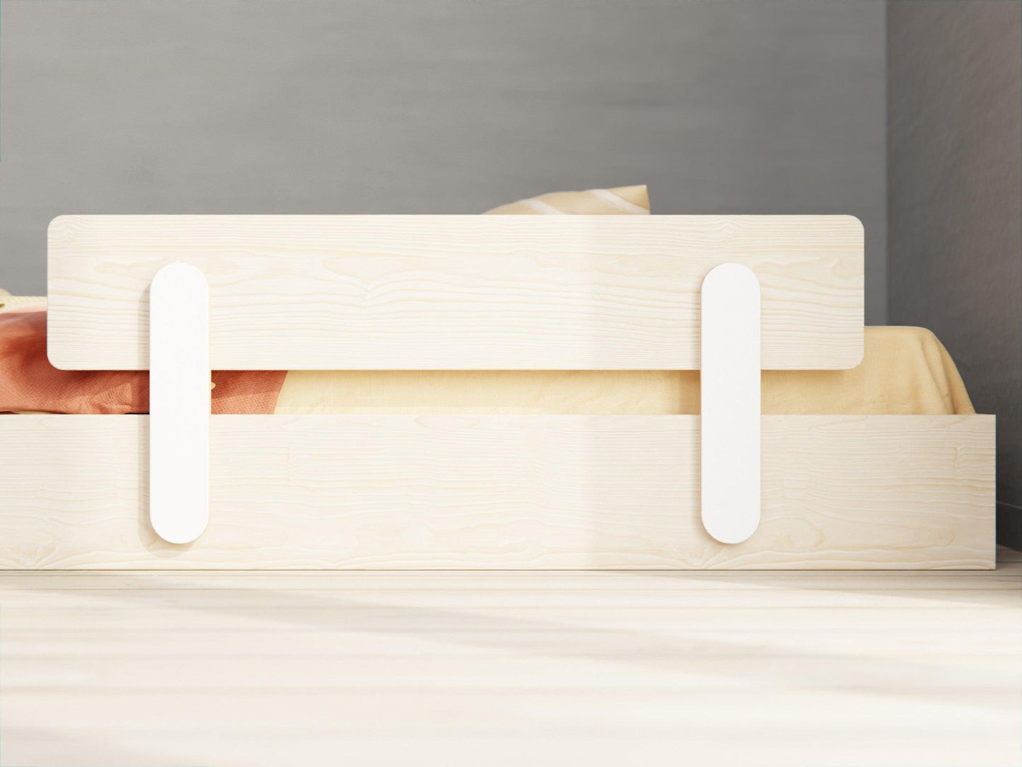 Elevate your toddler's bed with our guardrail and headboard options. Enhance safety and aesthetics for a cozy and secure sleeping experience.