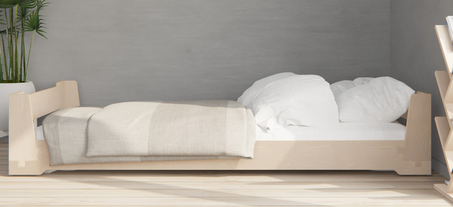 Discount flippable bed frame for kids.