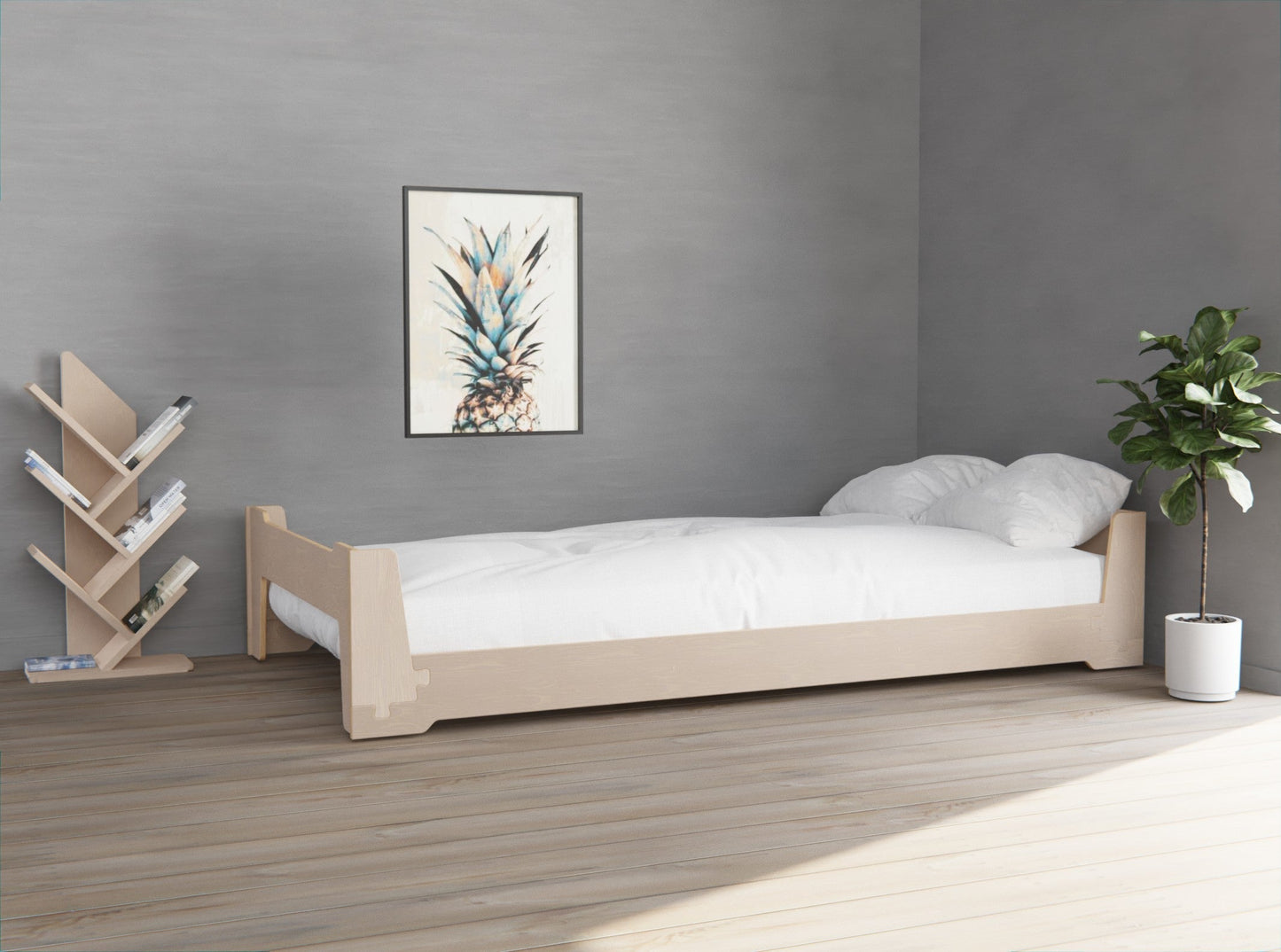 Montessori bed frame with discount.