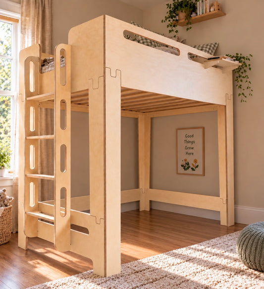 Birch Ply Loft Bed "TreeHouse"