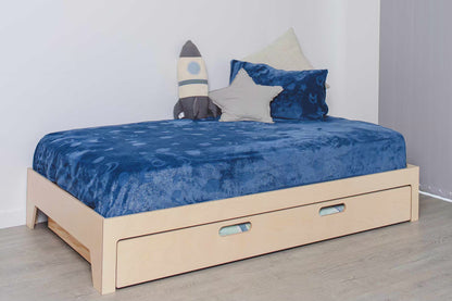 Discover premium bed frames with built-in rundles, perfect for maximising space. Sleep comfortably & accommodate guests effortlessly