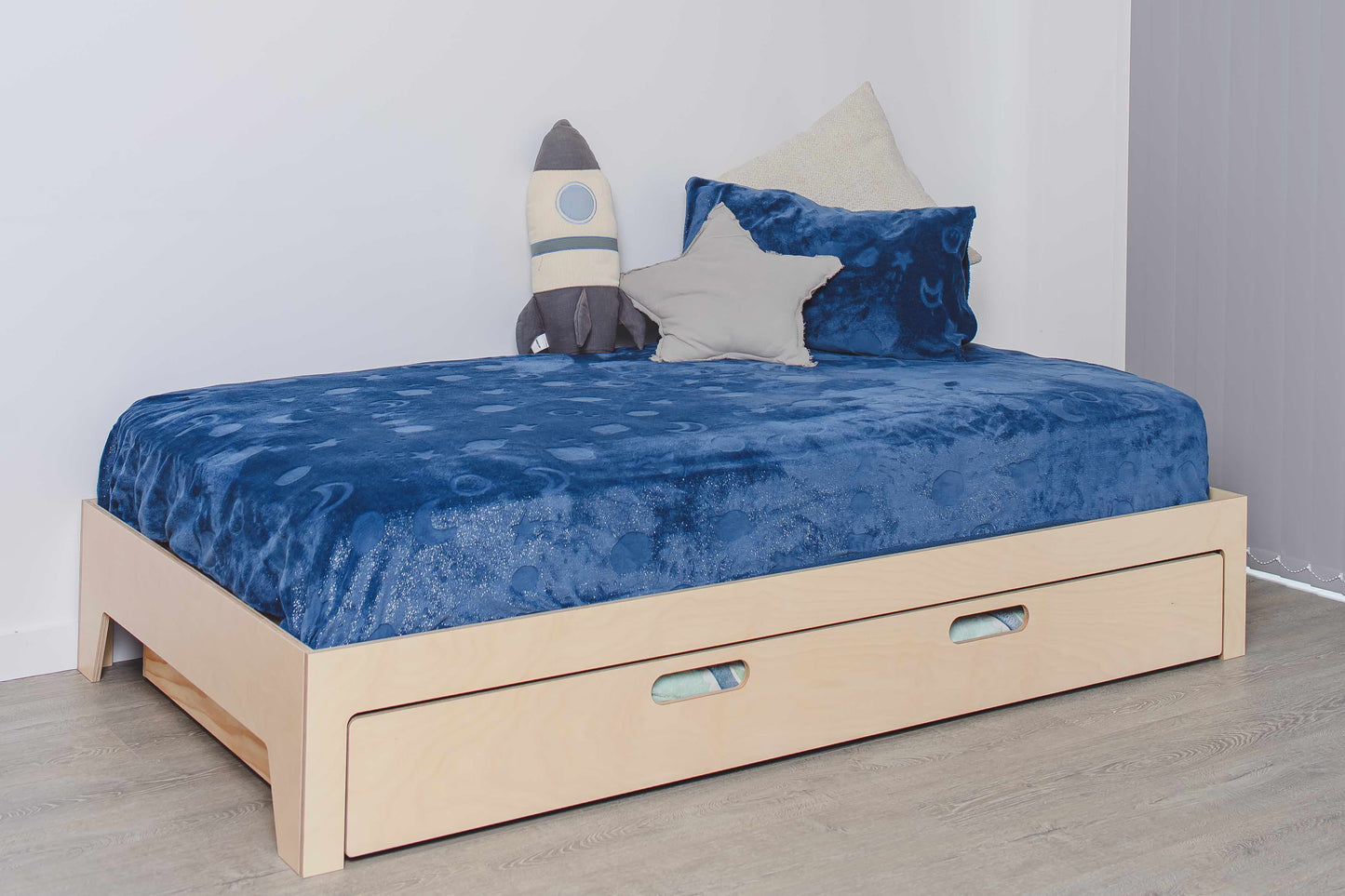 High-Quality Plywood Bed Frame With Storage