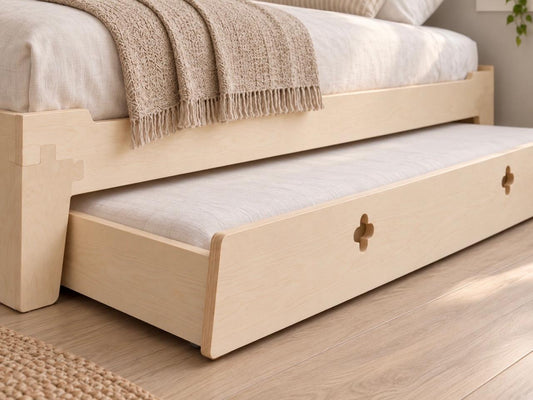 Birch Ply Bed Drawer & Trundle Add-On
