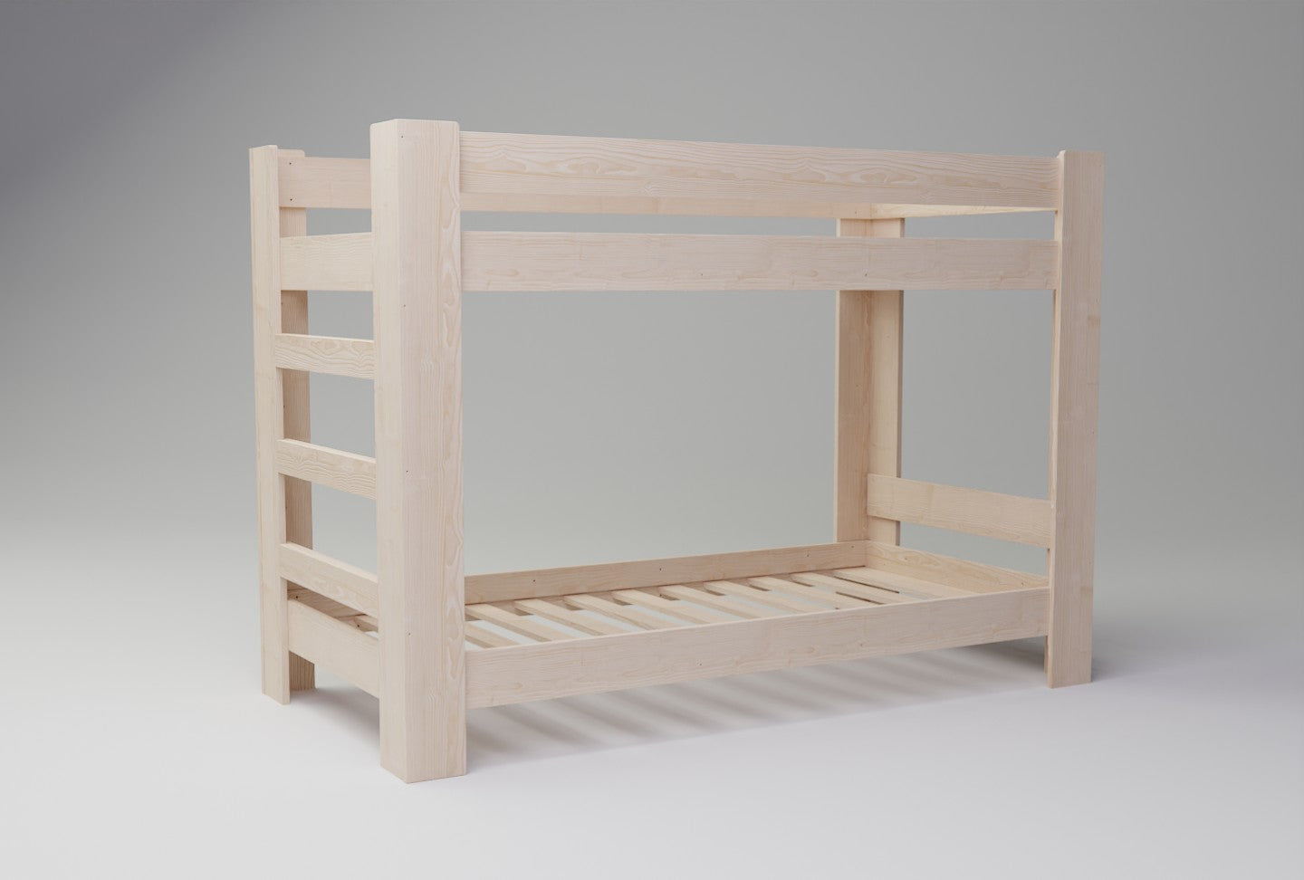 Transform your space with our 2-in-1 bunk bed. It can be separated into two individual beds and has an optional drawer for added storage.