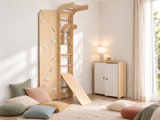 Birch Ply Indoor Swedish Ladder & Rock Climbing Wall