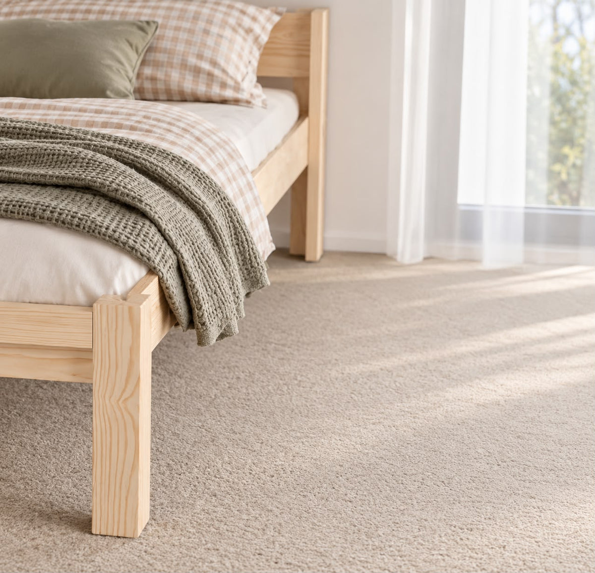NZ Pine Floor Bed Legs Add-On