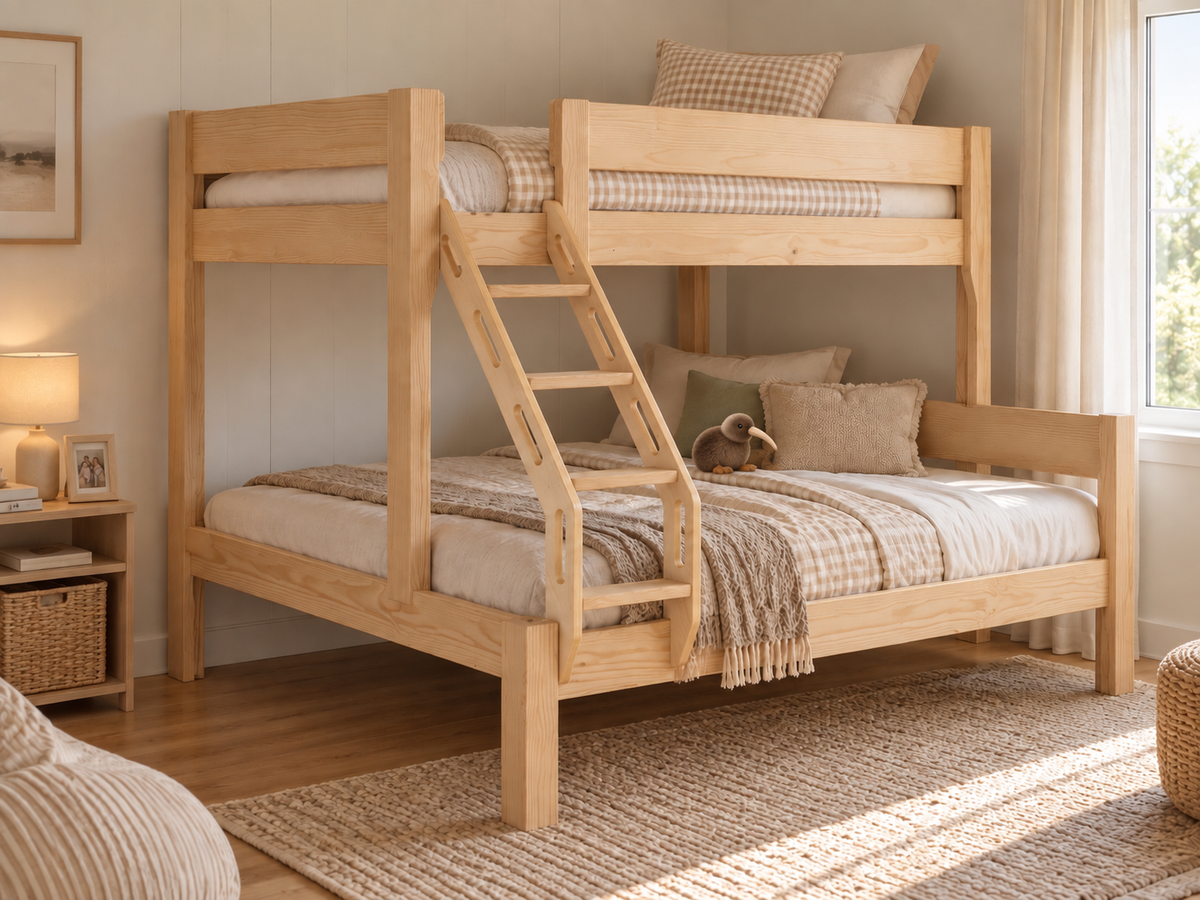 NZ Pine Solid Wood Family Bunk Bed