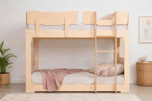 Birch Ply 'Transformer' Flippable Bunk & Loft Bed