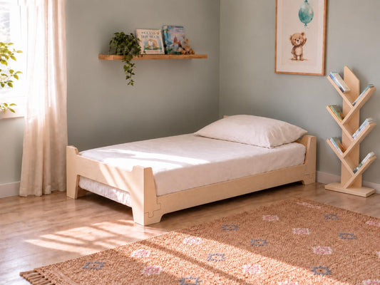 The Birch Ply Flippable Floor Bed