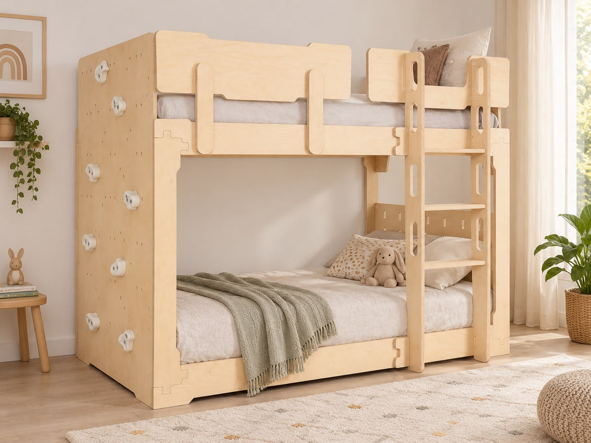 Birch Ply 'Transformer' Flippable Bunk & Loft Bed