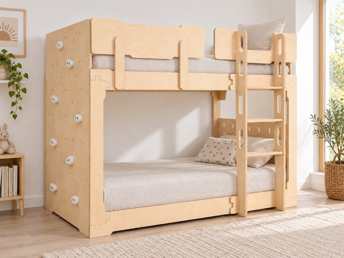 Birch Ply 'Transformer' Flippable Bunk & Loft Bed