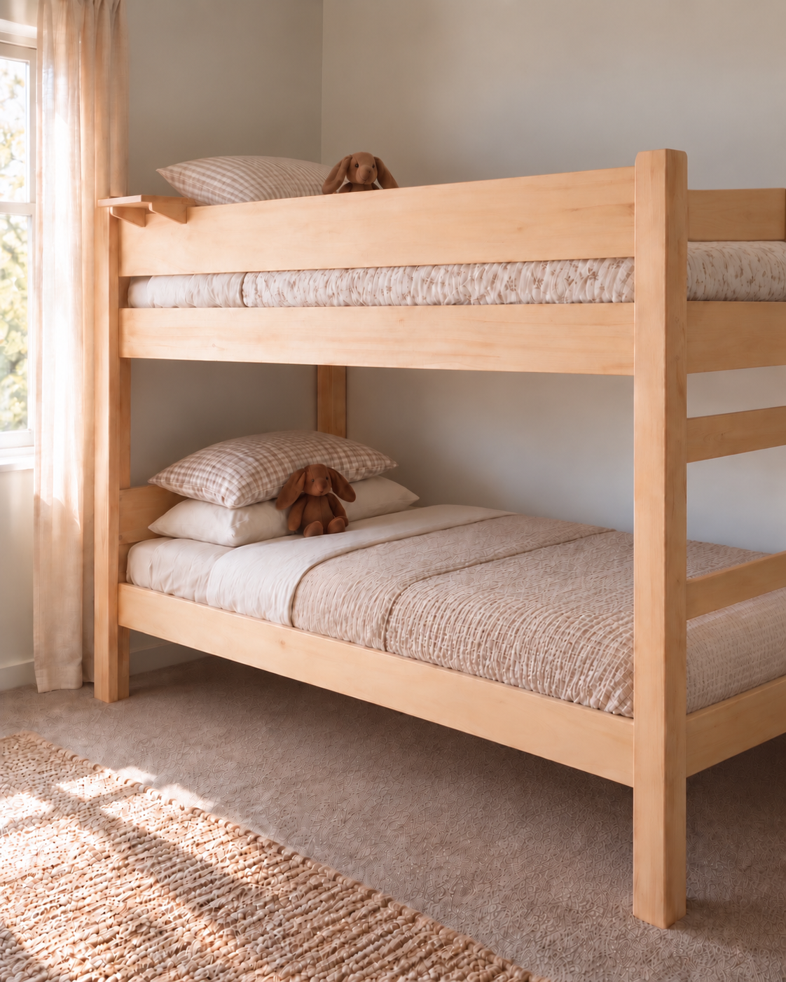 NZ Pine Solid Wood Bunk Bed