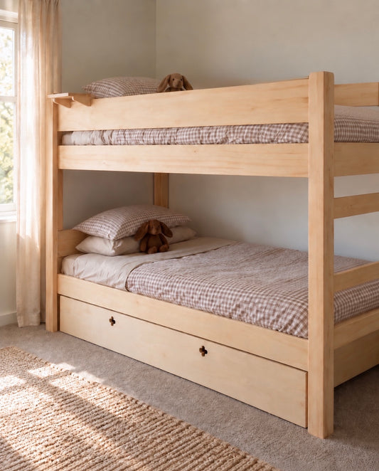 NZ Pine Bunk Bed Drawer or Trundle Add-On