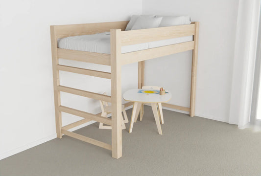 NZ Pine Loft Bed | King Single size
