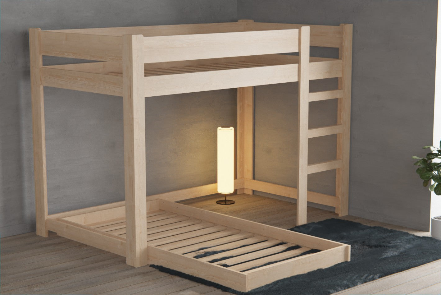 Exclusive L-Shaped bunk beds: Merging style, quality, and unrivalled utility. Get yours at a special rate.