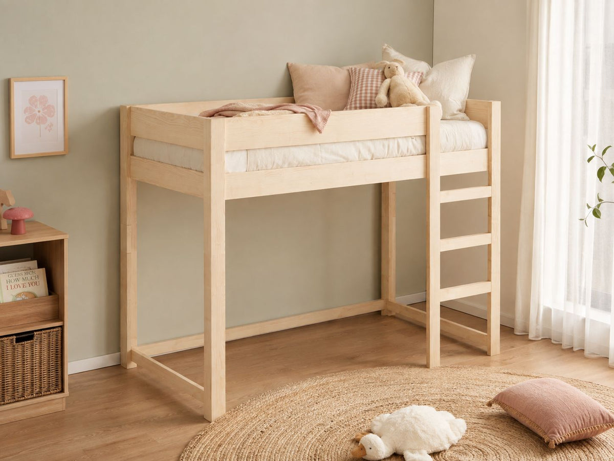 NZ PIne Solid Wood Standard Height Loft Bed
