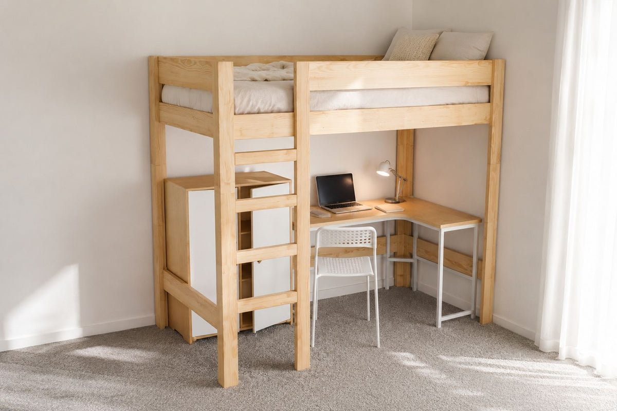 NZ Pine High Loft Bed