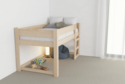 NZ Pine Loft Bed l King Single Size
