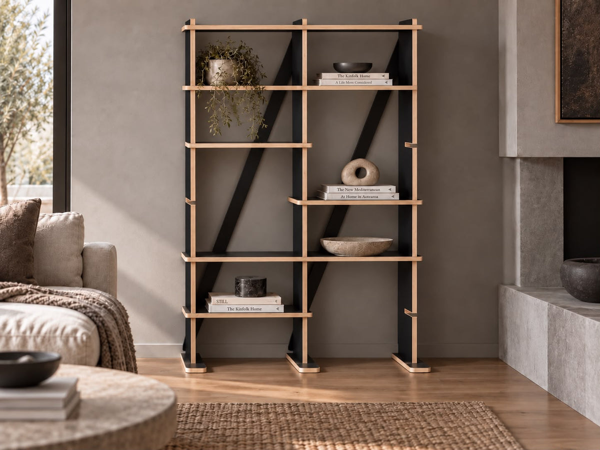 Birch Ply Modular Cube Storage System