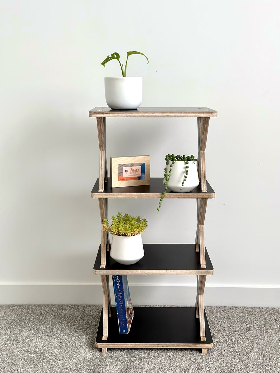 Crafted from NZ black plywood, our modular shelves exude modernity while highlighting natural allure.