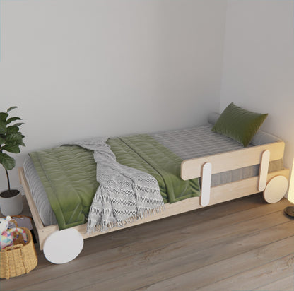 Solid wood Montessori Bed frame for toddler