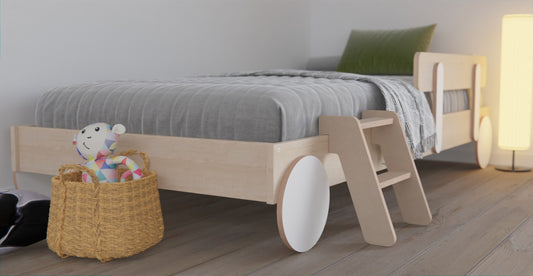 Montessori floor bed frame made from NZ pine: Safe, durable, and perfect for kids