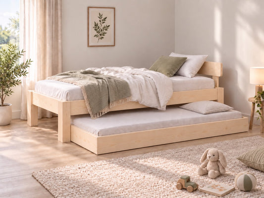 NZ Pine Trundle Bed