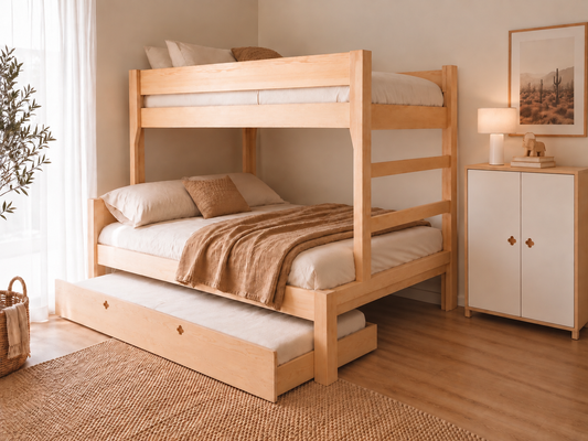 NZ Pine Solid Wood Family Bunk Bed