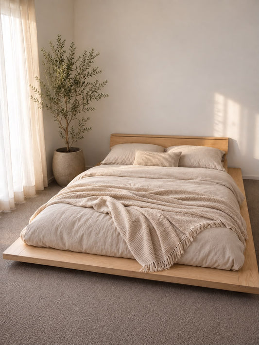 NZ Pine Floating Platform Bed