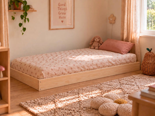 NZ Pine Montessori Toddler Floor Bed