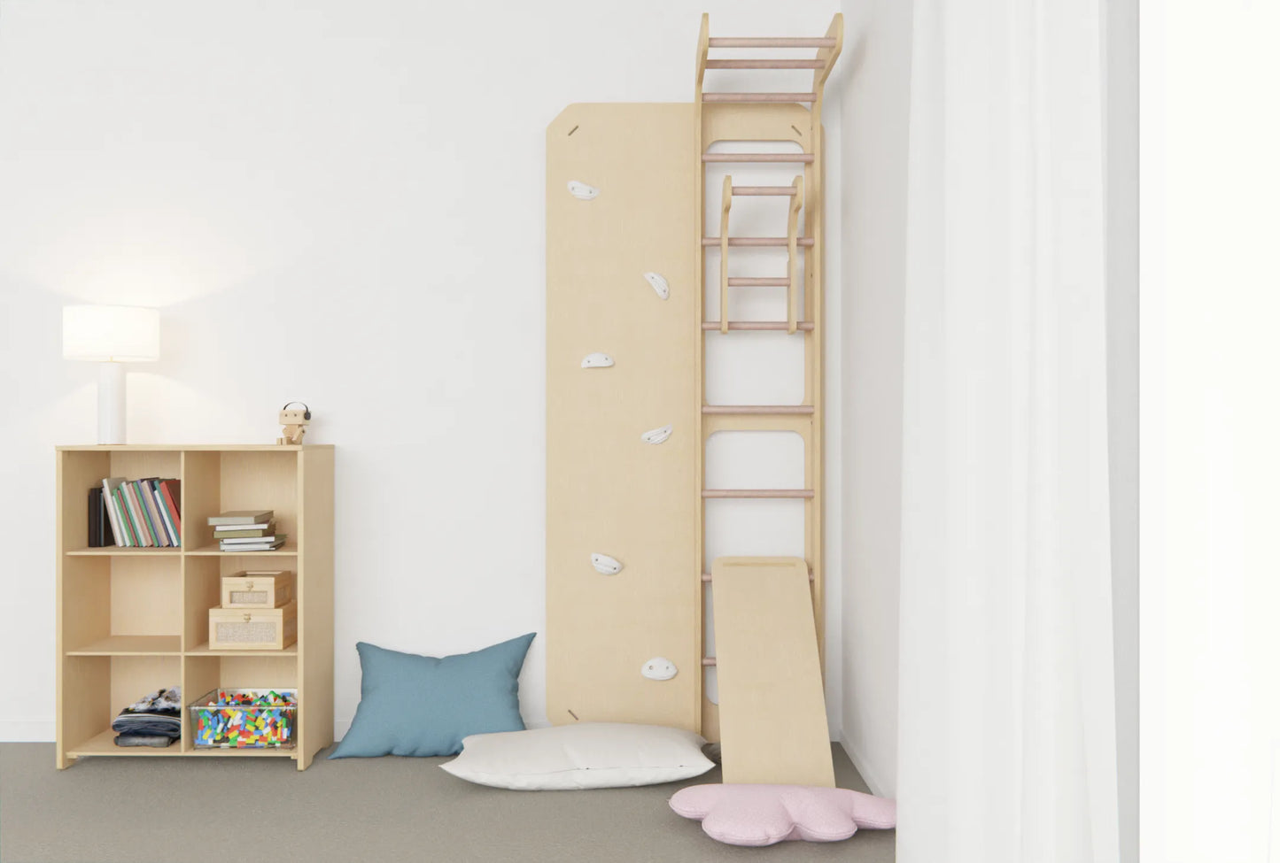 Birch Ply Indoor Gym And Rock Climbing Wall