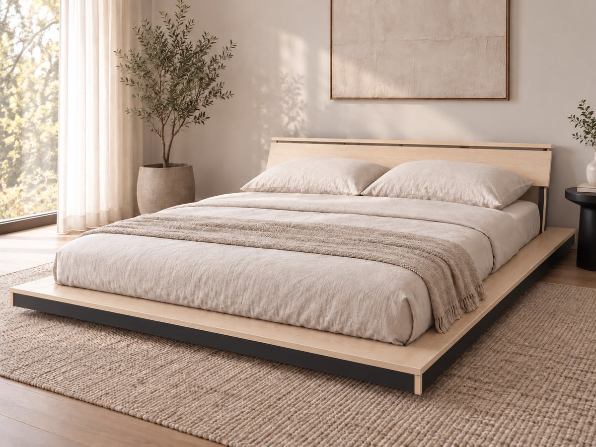 NZ Pine Floating Platform Bed