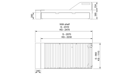 Birch Ply Trundle Bed