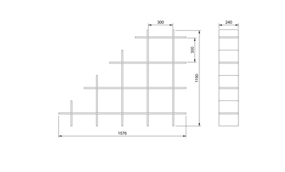 Modular Open Shelf System
