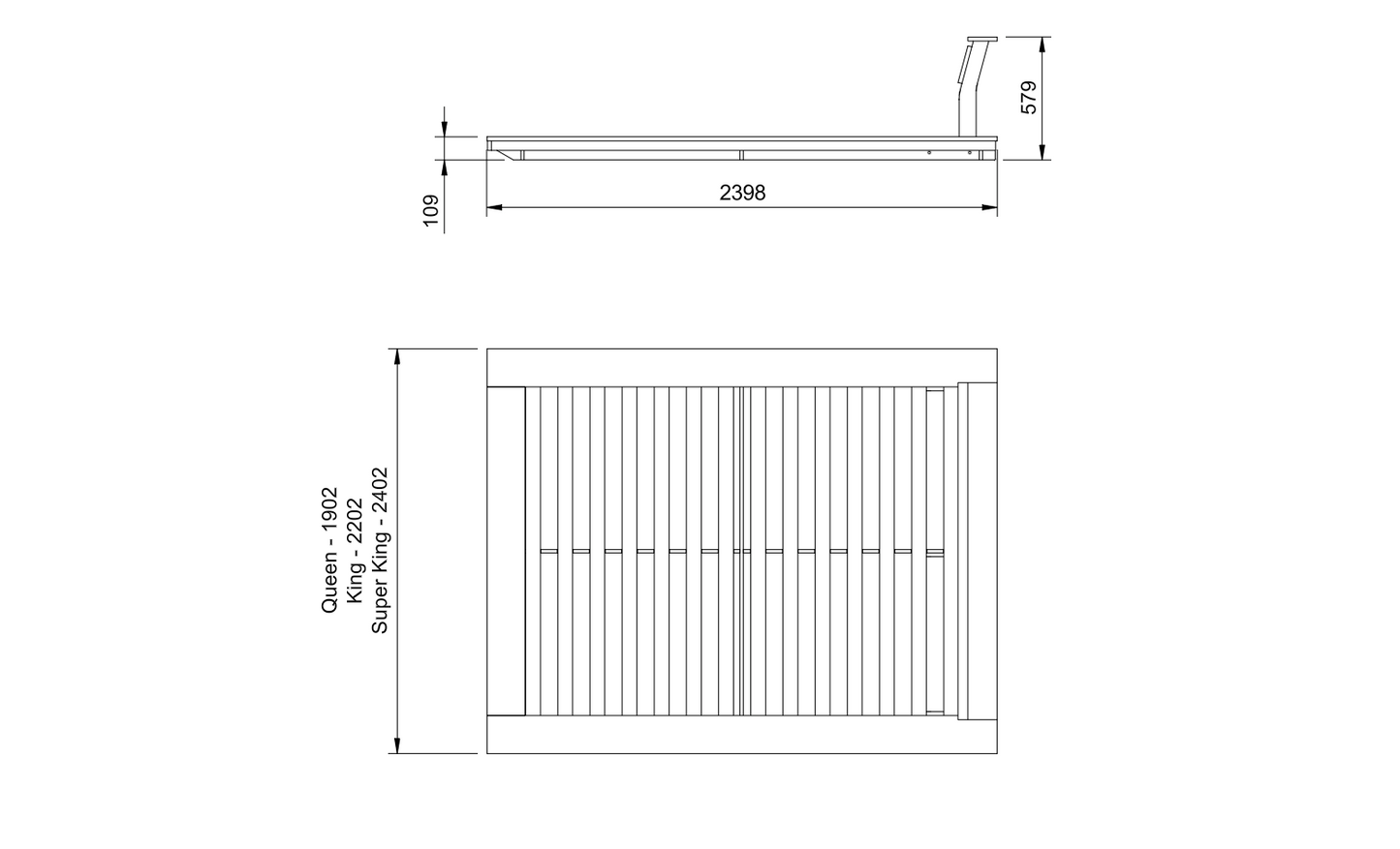 Floating Platform Bed