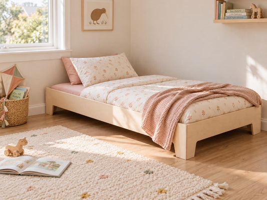 Birch Ply Floor Bed Frame