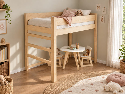 NZ PIne Solid Wood Standard Height Loft Bed