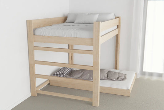 Dive into unmatched style & functionality with our L-Shape Bunk Bed Combo