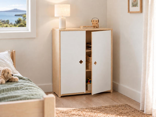Birch Ply Kids Storage Cupboard