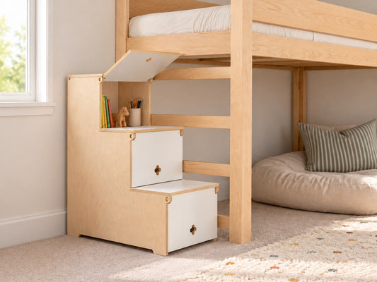 Birch Ply Storage Stairs for Bunk & Loft Beds