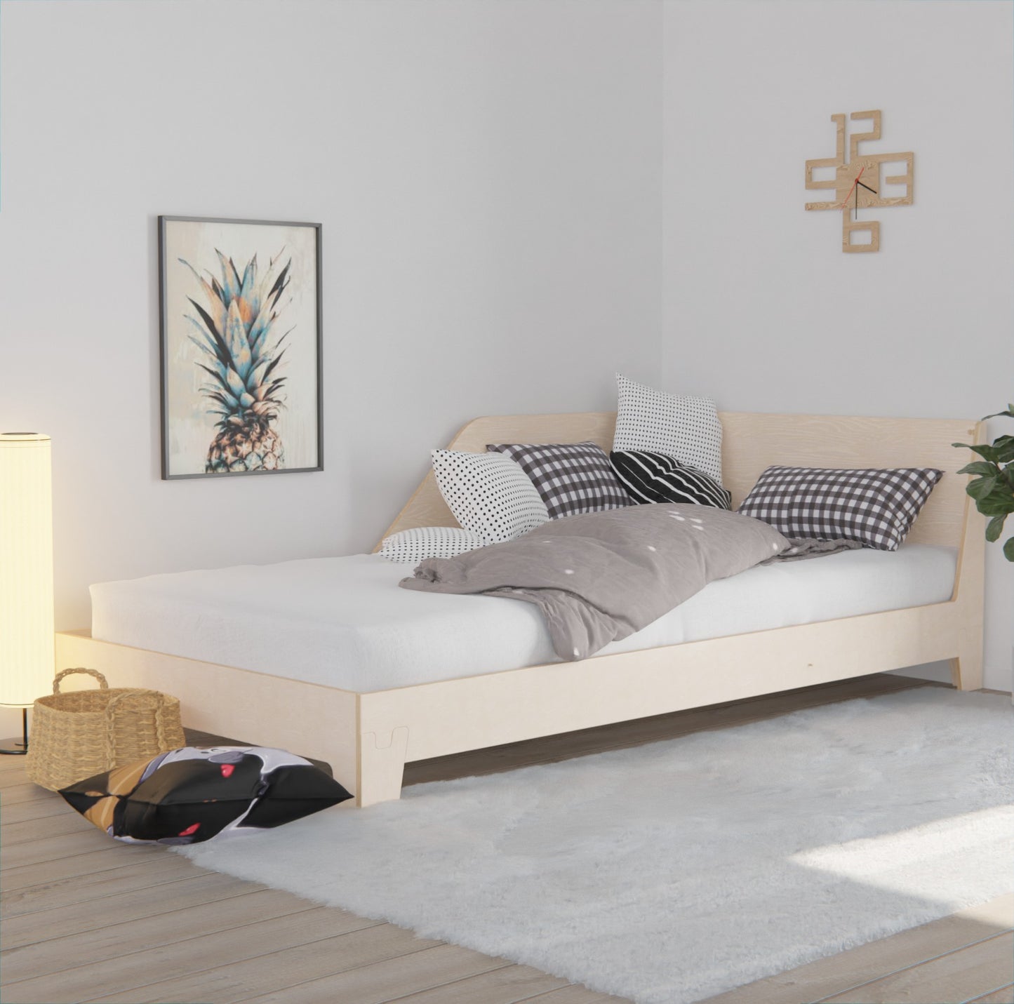 Plywood Floor Bed Frame