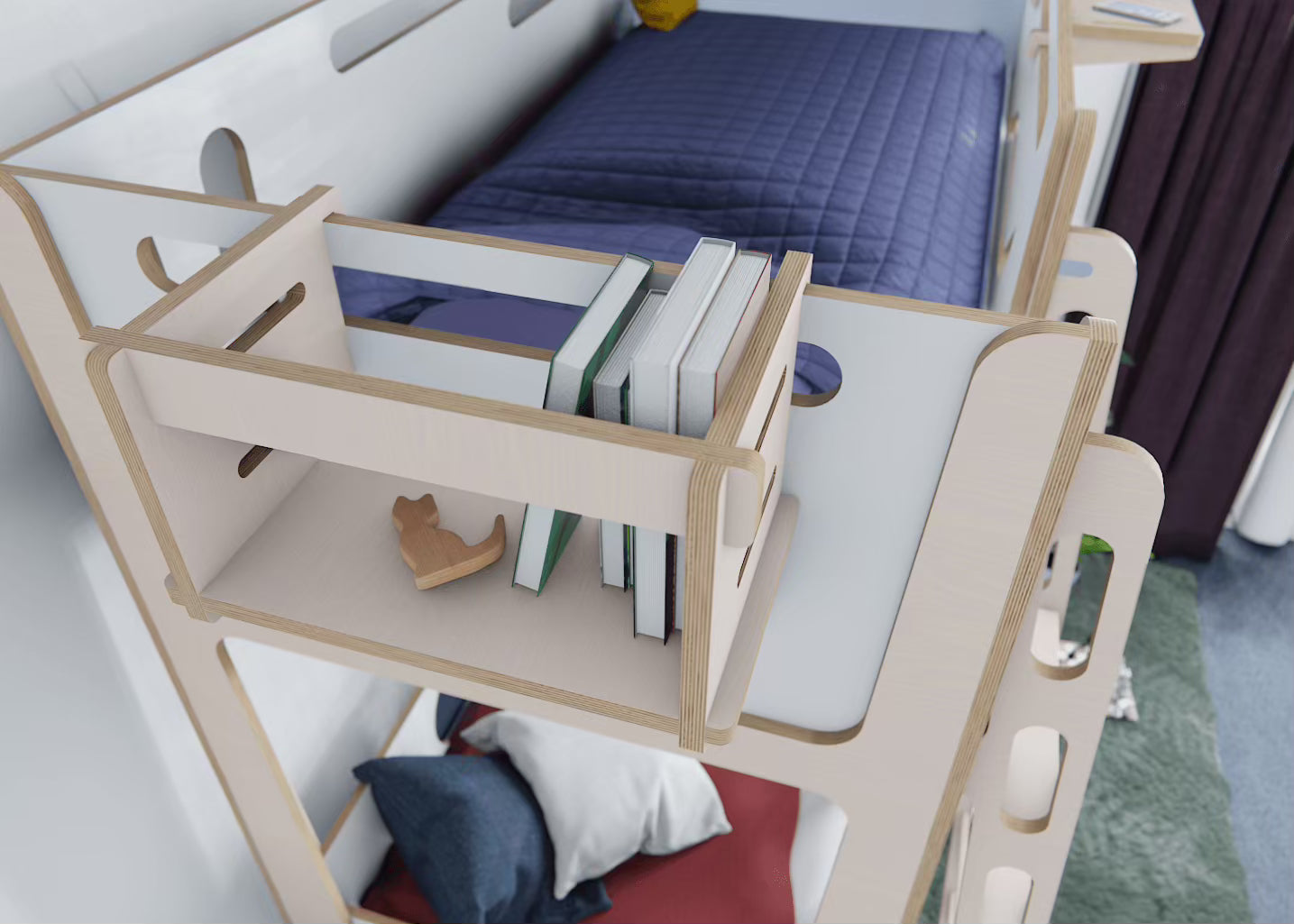 Meet our versatile bookshelf for pegboards - adaptable storage for work, study, or home organisation